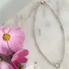 Joyería Transfronteriza Europea y Americana, Collar Corto de Círculo Metálico Geométrico Simple y Único, Gargantilla de Cadena para Clavícula Moderna y Elegante