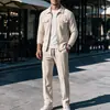 2026 comércio exterior transfronteiriço Amazon nova primavera e outono regular cor sólida lapela jaqueta masculina casual top