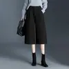 Pantalones de lana de moda para mujer, pantalones de bota Martin de alta gama para otoño e invierno, nuevos pantalones casuales versátiles de pierna ancha de cintura alta para adelgazar 2026