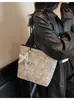Bolso de Mujer Transfronterizo, Bolso de Viaje Estampado para el Día a Día, Gama Alta, Versátil, Bolso de Viaje, Gran Capacidad, Bolso Tote Estilo Relajado