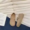 Sapatos Birkenstock com Solado Grosso Totalmente Fechados para Aumentar a Altura para Mulheres 2026 Outono Novo Estilo Preguiçoso Slip-on Antiderrapante Casual Birkenstock Sapatos Individuais