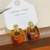 Aretes Geométricos de Dopamina para Mujeres con Rostros Cuadrados y Redondos, Aretes Populares de Alta Gama, Diseño Nicho, Aretes Elegantes, Aretes Dulces