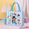 Sacolas de presente personalizadas para formatura, bolsas tote para sucesso no vestibular e no ENEM, bolsas tote de lona para baile de formatura de estudantes