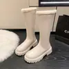 Novas botas quentes de outono e inverno, sapatos versáteis de algodão, botas longas estilo cavaleiro com forro de pelúcia e solas grossas, botas de neve da moda 2026, espessadas