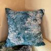 Pintura al Óleo Vintage Estilo Americano Monet Funda de Almohada de Algodón y Lino Funda de Cojín Sin Relleno Tela Sofá Ventana Abuhardillada Habitación Modelo