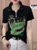 Camiseta Casual de Manga Corta de Algodón Puro con Media Cremallera para Mujer, Moda de Verano Versátil de Corte Ajustado, Top Rejuvenecedor