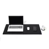 Mouse pad Deskpad Couro Preto 40X90Cm