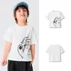 Balabala Ropa Infantil Niños Camisetas de Manga Corta Niñas Verano 2025 Nuevos Tops Ropa de Bebé de Secado Rápido