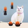 Juguete Nuevo para Gatos Transfronterizo para aliviar el aburrimiento de hi Juguete para Mascotas de Halloween Elfo Rebotador Eva Cabeza de Calabaza de Resorte