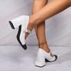 Zapatos Mary Jane Retro de Nicho Estilo Francés 2025 Nueva Moda Versátiles Estilo Chanel Punta Cuadrada Bajos de Tacón Grueso Zapatos Individuales para Mujer