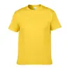 180G Código Europeu Algodão Manga Curta Estampagem LOGO Comércio Exterior FOD Tela de Impressão Única Tinta Branca Hot Stamping Camiseta
