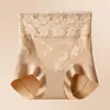 Pantalillas de Encaje Estilo Nacional de Cintura Alta Moldeadoras Ligeras Control de Abdomen, Cómodas Bragas para Mujer que Reducen el Vientre, Levantan los Glúteos, Moldean la Cintura, Moldean el Cuerpo
