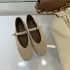 Zapatos Planos Mary Jane Mate Primavera/Otoño 2025 Estilo Francés Retro Zapatos de Una Sola Correa Boca Baja Zapatos Pequeños de Piel Mujer