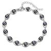 Pulseira Olho de Demônio Popular Europeia e Americana Transfronteiriça Feminina Olho Maligno Personalizada Criativa Tendência Corrente de Pulso