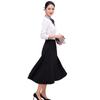 Camisa con Corbata de Lazo de Primavera y Otoño del Fabricante para Mujer, Camisa Blanca de Manga Larga, Ropa de Trabajo de Alto Nivel para Azafata, Recepcionista de Hotel, Uniforme de Azafata