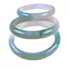 Pulsera de Ágata Calcedonia Yuanshan Dai Gradiente Azul Mitad Montaña Mitad Agua con Patrón de Piedra para Mujer Fabricante Mayorista