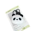 L72 Boneca Sino Panda Pingente de Mochila Chaveiro Fofo Brinquedo de Pelúcia Boneca de Carro Pendente de Bolsa