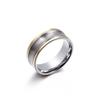 Anillo de acero de titanio simple de moda anillo retro de acero inoxidable regalo pequeño para Tanabata anillo para hombres y mujeres una generación de cabello