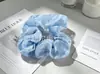 Goma para el Cabello Plisada Floral de Gasa, Goma para el Cabello Coreana Estilo Hada Color Crema para Mujer, Suministro para Joyerías, Fábrica de Origen