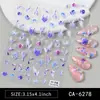 2025 Nuevo Adhesivo para Uñas con Diseño de Copo de Nieve Joyería Blanca de Copo de Nieve para Uñas Calcomanía de Personalidad de Dibujos Animados Adhesivo para Uñas