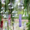Venta al por mayor del fabricante Carrillones de viento de vidrio Estudiante DIY Graffiti Pintados a mano Carrillones de viento Festival Lugar escénico Decoraciones colgantes para exteriores Carrillones de viento transparentes