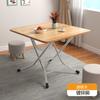 Mesa Plegable para Uso Doméstico, Mesa de Comedor Pequeña para Apartamentos Pequeños, Mesa Pequeña Portátil Simple Redonda o Cuadrada para Puestos al Aire Libre