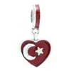 Panjia hilo comercio exterior nuevo colgante de bandera personalidad caliente moda pulsera de esmalte DIY femenina con cuentas