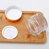 Frasco de Creme Transparente 5g Frasco Cosmético Frasco de Vidro 50g Frasco de Amostra para Pomada em Pó Frasco de Creme para o Rosto Creme para os Olhos