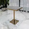 Lujo Ligero Restaurante de Hot Pot y Pescado a la Parrilla Asiento de Tarjeta de Pared de Acero Inoxidable Sofá Bar de Té Hotel Casa de Té Combinación de Mesa y Silla Comercial