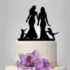 Tarjeta de Inserto para Pastel de Boda de Acrílico Cumpleaños del Novio Muñeco de Boda Tarjeta de Inserto para Pastel Tarjeta de Inserto para Pastel