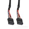 Cable de datos USB 2.0 de 9 pines, conector hembra de 9 pines a conector hembra de 9 pines, cable USB frontal DuPont 2.54