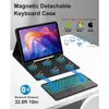 Funda Protectora para Tableta Xiaomi Redmi Pad 2 SE11 Teclado Bluetooth Retroiluminado Táctil Funda de Cuero de 9.7 Pulgadas