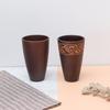 Jujube Taza Japonesa Barniz de Madera Creativo Estilo Étnico Taza de Madera Madera Sólida Taza de Té Especial LOGO Imprimible