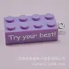 8764 Colgante Llavero de Bloque de Construcción de Puntos 2x4 Colorido Accesorios de Joyería Hechos a Mano DIY Colgante Producto Combinado Transfronterizo