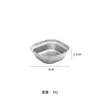Plato para Salsa de Acero Inoxidable 304 Estilo Coreano, Plato para Mojar Dorado, Plato para Condimentos para Olla Caliente, Plato para Salsa, Vajilla para Barbacoa, Dos Compartimentos, Tres Compartimentos