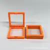 Caja transparente de suspensión de PE para joyería, caja de almacenamiento de joyas, caja de embalaje para anillos, collares, joyas, caja de cajón para regalos, venta al por mayor