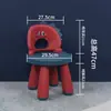 Silla con respaldo para niños, cinturón de plástico engrosado, antideslizante, jardín de infantes, bebé, caricatura, banco pequeño, dinosaurio, asiento estilo nórdico