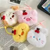 Bolsa de Moedas Animal Cereja Fofo Criativo Pingente Coração de Menina Bolsa de Armazenamento Bolsa de Moedas Fone de Ouvido Venda por Atacado