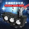 Farol de LED para motocicleta de três lentes farol auxiliar externo para carro elétrico luz branca amarela luz de destaque pavimentação modificação
