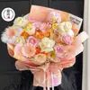 Sueños Diseño Pintado Estilo Pintura al Óleo Papel de Regalo Floral Papel de Póster Ramo Papel de Fondo de Piel de Vaca Empaque Papel de Regalo Floral