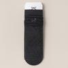 Calcetines para Mujer de Caña Media Primavera y Otoño Calcetines con Lazo Calcetines de Ballet para Apilar Zapatos Pequeños de Cuero para Niñas Calcetines de Algodón Lisos Sin Costuras