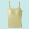 Camisola Feminina com Bojo Embutido, Não Precisa Usar Sutiã, Adequada para Usar em Camadas ou Sozinha, Estilo Fino de Verão com Lindo Design nas Costas