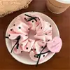 Nuevo scrunchie de lunares plisado, suave y simple, femenino y elegante, accesorio para el cabello de moda de alta gama