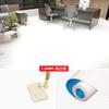 Alfombrilla de PVC de color blanco puro, de cuero grueso, resistente al desgaste, anticemento, para uso directo en escenarios comerciales y domésticos, con pegatinas de plástico