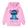 Sudadera con Capucha para Niños de Talla Mediana y Grande con Estampado de Dibujos Animados de Stitch Más Vendida B618