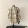 Camisa de Manga Larga para Hombre, Nuevo Estilo Otoño e Invierno 2025, Fresca y Elegante, Camisa a Cuadros de Manga Larga de Alta Gama, Chaqueta para Hombre