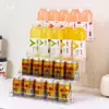 Estante para bebidas, expositor acrílico para caja registradora, estante pequeño de niveles para exhibición de cigarrillos y medicamentos para tienda de conveniencia
