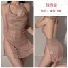 Ropa interior sexy Guiruo talla grande lentejuelas puras estilo discoteca espalda descubierta sexy tirantes para mujer camisón traje uniforme 3539
