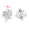 Pendientes de Acero Inoxidable de Moda con Diseño Calado para Oreja Pendientes Chapados al Vacío en Oro de 18 Quilates Materiales para Joyería Hecha a Mano DIY