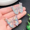 Acrílico Estampado Multicolor Animal Mariposa Tigre Elefante Joyería Accesorios Llavero DIY Decoración Colgante de Bolso Venta al por Mayor